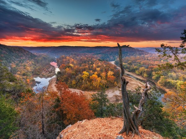 01 Red Bluff Overlook Buffalo River Fall 2024 - Professional Arkansas Ozark Gallery No 1 photography by Paul Caldwell