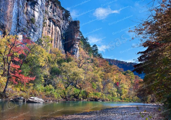 02 Autumn At Roark Bluff On The Buffalo River - Professional Arkansas Ozark Gallery No 1 photography by Paul Caldwell