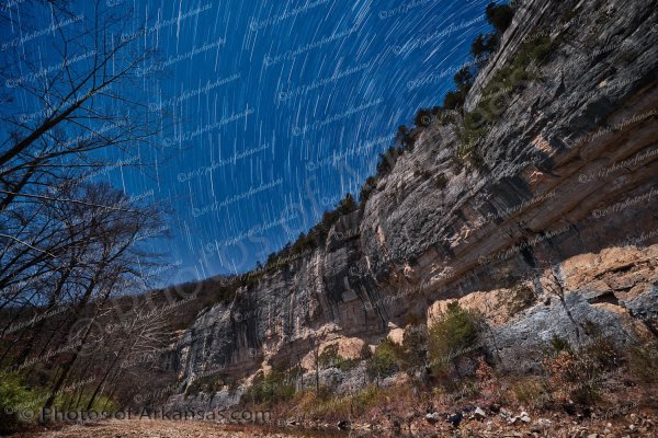03 January Night Skies Over Roark Bluff On The Buffalo River - Professional Arkansas Ozark Gallery No 1 photography by Paul Caldwell