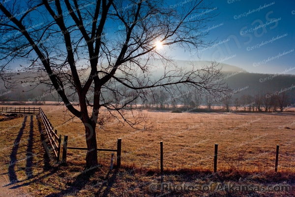 16 Moonset In The Boxley Valley Buffalo National River - Professional Arkansas Ozark Gallery No 1 photography by Paul Caldwell