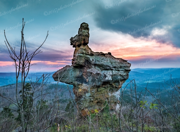 17 Sunset At The Arkansas Sphinx - Professional Arkansas Ozark Gallery No 1 photography by Paul Caldwell