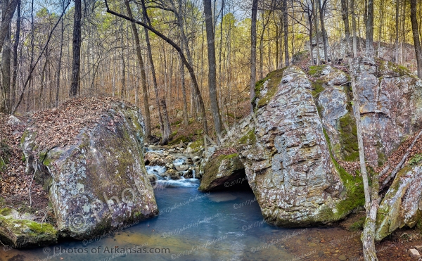 19 Boulders And Creek On White Oak Mountain - Professional Arkansas Ozark Gallery No 1 photography by Paul Caldwell