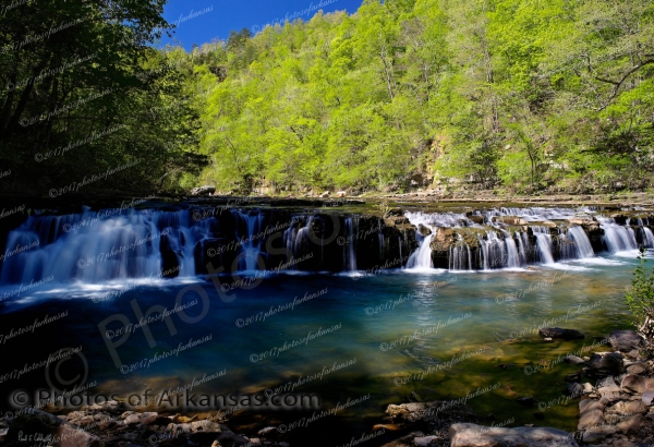24 Springtime At Richland Falls - Professional Arkansas Ozark Gallery No 1 photography by Paul Caldwell
