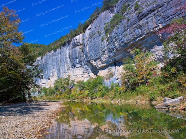 34 Early Fall View Of Roark Bluff On The Buffalo River - Professional Arkansas Ozark Gallery No 1 photography by Paul Caldwell