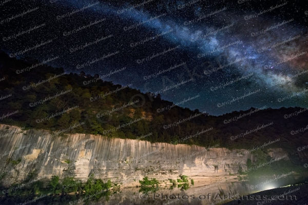 36 Milky Way Over Buffalo Point - Professional Arkansas Ozark Gallery No 1 photography by Paul Caldwell