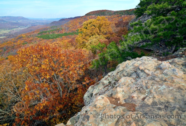 05 Fall View From Sams Throne - Professional Arkansas Ozark Gallery No 2 photography by Paul Caldwell