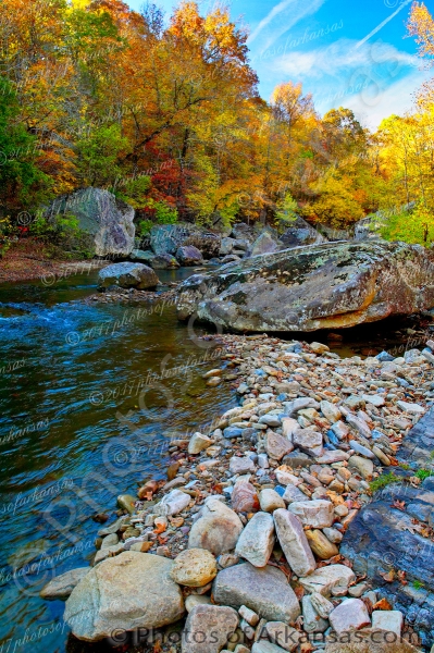 21 Late Autumn Afternoon On Richland Creek - Professional Arkansas Ozark Gallery No 2 photography by Paul Caldwell