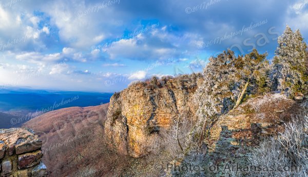 02 Clearing Winter Storm Over Cameron Bluff On Mt Magazine - Professional Arkansas Ozark Gallery No 3 photography by Paul Caldwell