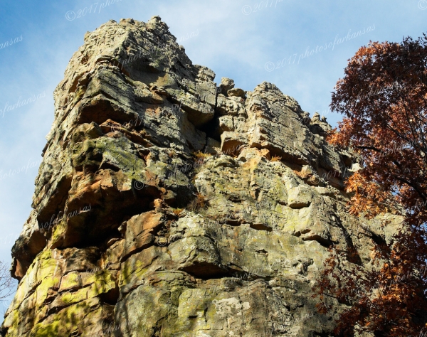 03 Sunshine On Stack Rock - Professional Arkansas Ozark Gallery No 3 photography by Paul Caldwell