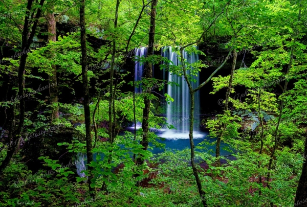 12 Late May At Dry Creek Falls - Professional Arkansas Ozark Gallery No 3 photography by Paul Caldwell