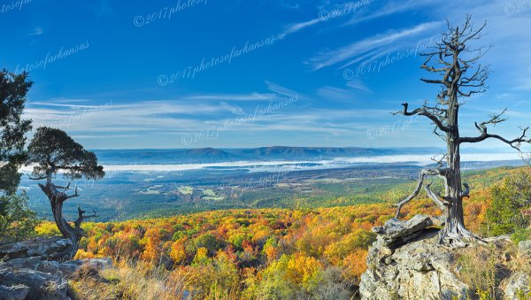 01.3 Morning Vista From Mt Magazine Looking Towards Blue Mountain - Professional Arkansas River Valley Gallery No 1 photography by Paul Caldwell