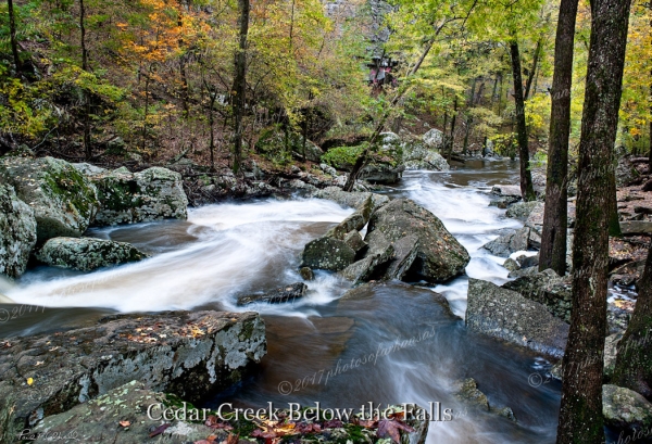 13 Cedarcreek Below The Falls Petit Jean State Park - Professional Arkansas River Valley Gallery No 1 photography by Paul Caldwell