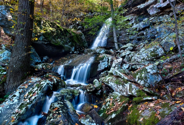 21 Hidden Falls Along Mather Lodge Trail - Professional Arkansas River Valley Gallery No 1 photography by Paul Caldwell