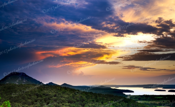 22 Approaching Storm Over Pinnacle Mountain - Professional Arkansas River Valley Gallery No 1 photography by Paul Caldwell