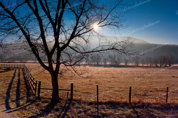 08 Moonset In The Boxley Valley - Professional Buffalo River photography by Paul Caldwell