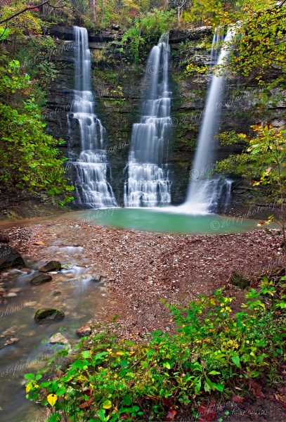 13 Twin Falls Near Camp Orr On The Buffalo River - Professional Buffalo River photography by Paul Caldwell