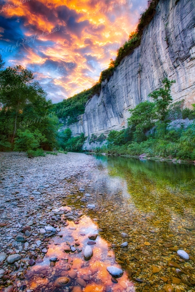 12 Sunset Over Roark Bluff On The Buffalo River - Professional Featured Arkansas Photos photography by Paul Caldwell