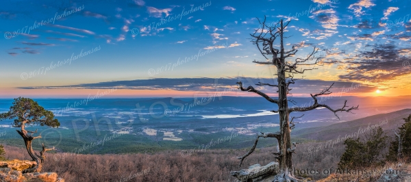 21 December Sunset From The Summit Of Mt Magaazine - Professional Featured Arkansas Photos photography by Paul Caldwell