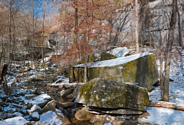 25 Wintertime At Jigsaw Blocks In Lost Valley - Professional My Favorites Gallery photography by Paul Caldwell
