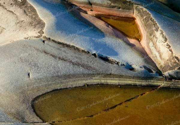 27 Patterns In Sandstone On The Cossatot River - Professional Natural Abstracts Gallery No 1 photography by Paul Caldwell