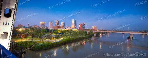 01.6 Sunrise Over Little Rock From The Junction Bridge - Professional Panoramas Of Arkansas photography by Paul Caldwell