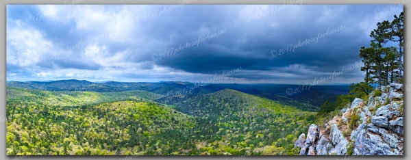 10 Springtime Storms At Flatside Pinnacle - Professional Panoramas Of Arkansas photography by Paul Caldwell