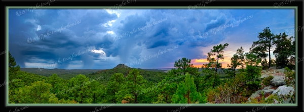 11 Thunderstorms Approaching Pinnacle Mountain In Pulaski County - Professional Panoramas Of Arkansas photography by Paul Caldwell