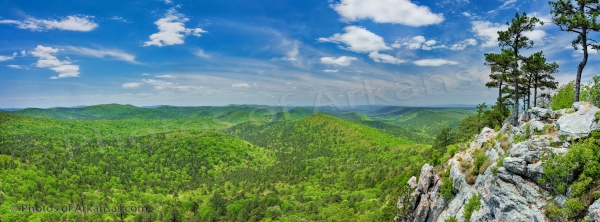 35 Flatside Pinnacle Springtime 2018 - Professional Panoramas Of Arkansas photography by Paul Caldwell