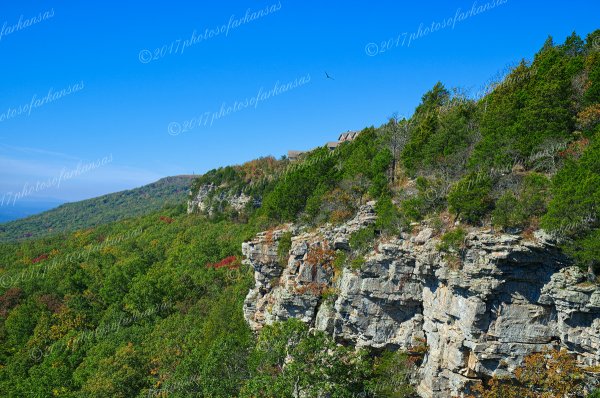 03.2 Westward View From The Summit Of Mt Magazine Showing The Lodge - Professional Recent Photography photography by Paul Caldwell