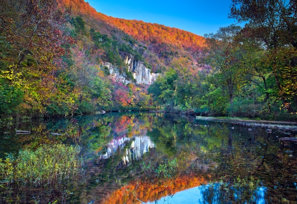 38 Evening Reflections Buffalo River - Professional Stone Bank New Hq photography by Paul Caldwell