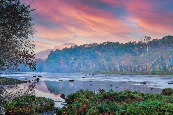 39 Fall Morning Little Red River - Professional Stone Bank New Hq photography by Paul Caldwell