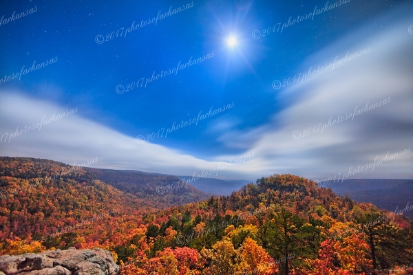 12 Midnight View Of Sams Throne In Early November - Professional Temporary Gallery photography by Paul Caldwell