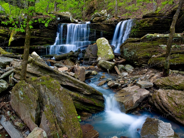 16 Small Cascade Near Long Pool On Big Piney Creek - Professional Temporary Gallery photography by Paul Caldwell