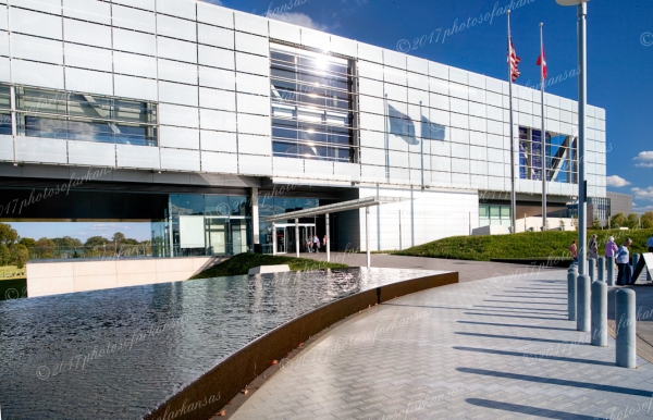 07 Bill Clinton Presidential Library View From The Front - Professional Views Of Little Rock photography by Paul Caldwell