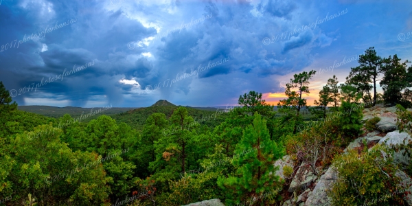 07 Storms Approaching Pinnalce Mountain - Professional Views Of Pinnacle Mountain photography by Paul Caldwell